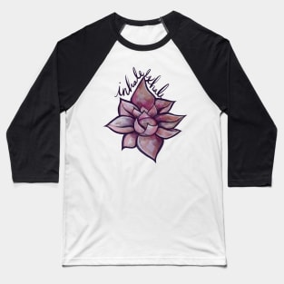 Inhale Exhale Lotus Namaste Baseball T-Shirt